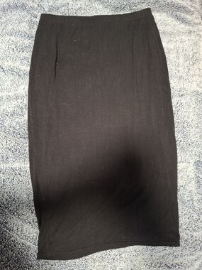 Matty M Black Pencil Skirt - Sleek Midi